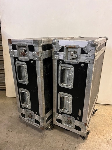 3 機材ケース 2個セットARMOR（アルモア） ラックケース ハードケース 機材運搬・収納・保護 PA/SR スタジオ機材対応 現状