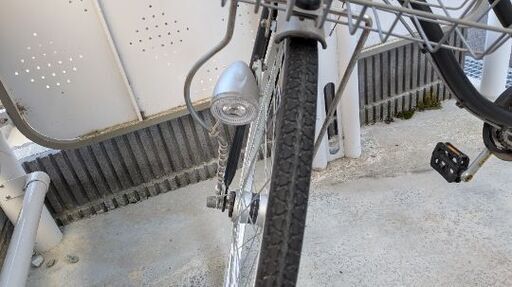 自転車　黒×シルバー　26インチ