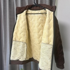 防寒ジャケット（L） 茶色　新品の画像