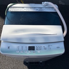 2022年製　ハイアール 洗濯機 JW-U45HKホワイト 洗濯容量：4.5kgの画像
