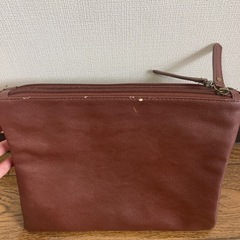 26日まで！ハリスツイード　クラッチバッグの画像