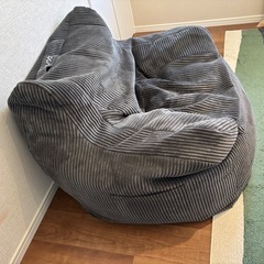 LOOSY 1人掛けビーズソファ Charcoalの画像