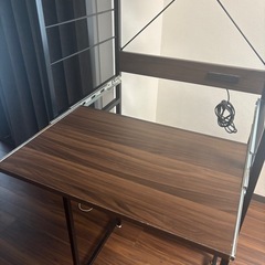 ゴミ箱上レンジラックの画像