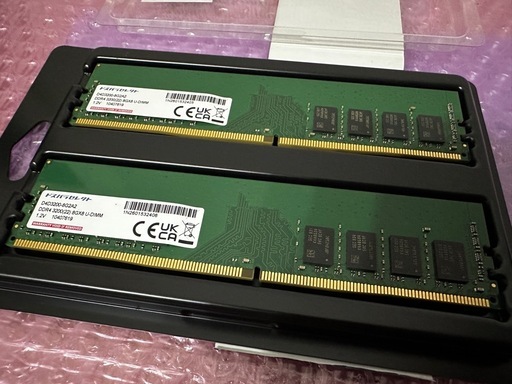 ADATA DDR4-3200 16GB (8GB×2) ｴﾗｰﾁｪｯｸ･動作OK【ほぼ新品】ドスパラセレクト