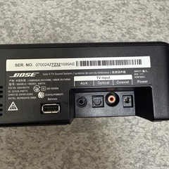 Bose Solo5サウンドバー リモコン付きの画像
