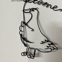 ワイヤー製 ウェルカムサインの画像
