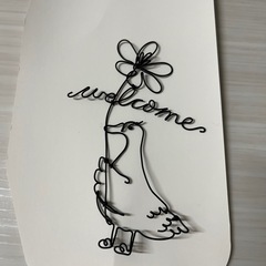 ワイヤー製 ウェルカムサインの画像