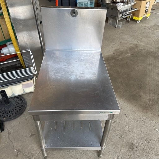 業務用 厨房器具 ガス台 500×750×600mm バックガード付