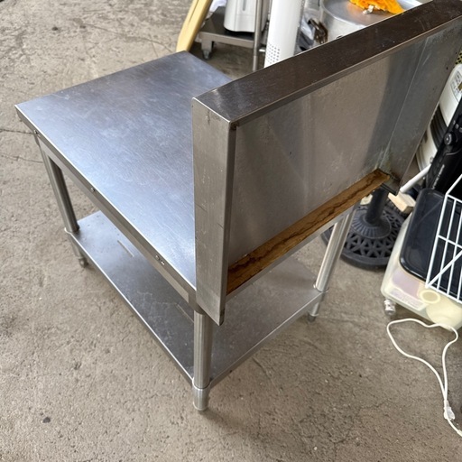 業務用 厨房器具 ガス台 500×750×600mm バックガード付