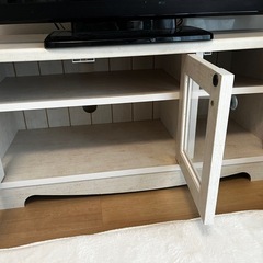 決定しました【美品】32型テレビ＋おしゃれテレビ台セット  すぐ使える◎ナチュラルインテリアの画像