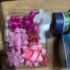 折り紙　テープ　リボン　モール　　お花紙の画像