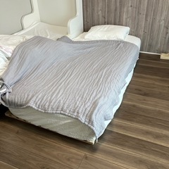 ガーゼケット 綿100％ 140×190 グレー 洗濯済みの画像