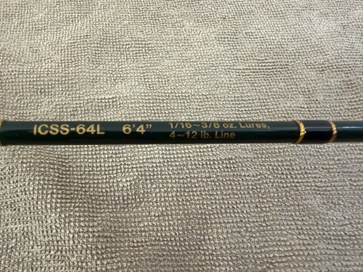 【値下げ】バスロッド　コンバットスティックインスパイア　【スーパースピットファイア　ICSS-64L