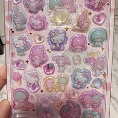 🤍正規品うるちゅるPOPシールキティちゃん𝟣𝟢枚の画像