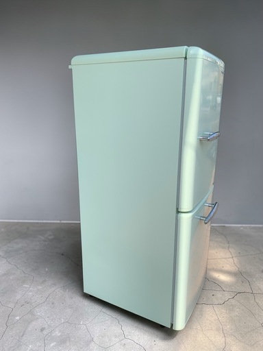新生活応援キャンペーン?エディオン 冷蔵庫 149L レトロ調 ANG-RE151-B1 2022年製 簡易クリーニング済み　現状品※