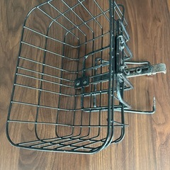 自転車かご　ワイヤーバスケット　キャリア付きの画像