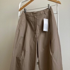 新品　エスマックスマーラ　パンツ　コットン　ベージュ　34 S NORA ノラの画像