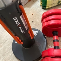 スクワットマジックとバーベルの画像