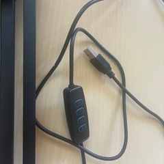 クランプ式 LEDデスクライト アームライト 卓上ライト ブラックの画像