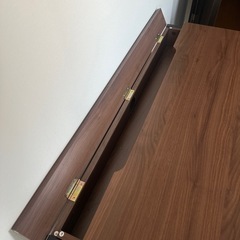 【LOWYA】PCデスク タップ収納 ウォルナットブラック 
幅98の画像