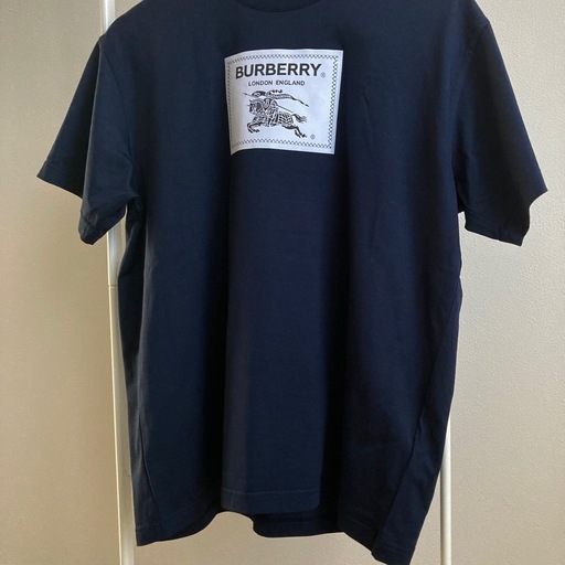 バーバリー　Tシャツ　ネイビー　プローサム　ラベル　EKD 騎士　XS パッチ