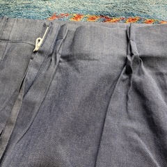 カーテン　ブルーの画像