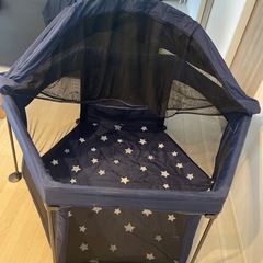 日本育児 洗えてたためるポータブルベビーサークル　屋根付きの画像