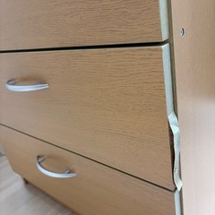 収納タンス　　木目調の画像