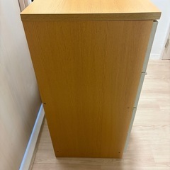 収納タンス　　木目調の画像