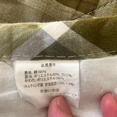 ホットカーペットカバー 汚れありの画像