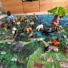 アニア　アニマルアドベンチャー　動物園&水族館シート付き　恐竜フィギュアの画像