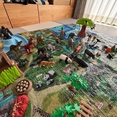 アニア　アニマルアドベンチャー　動物園&水族館シート付き　恐竜フィギュアの画像