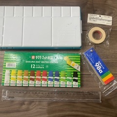 サクラ マット水彩絵具 12色セット その他の画像