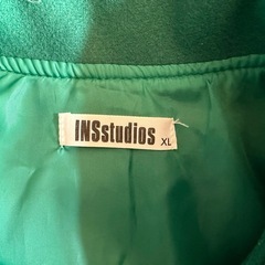 INSstudios 刺繍スタジャン XL グリーンの画像