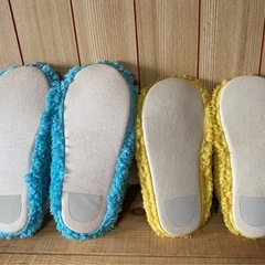 もこもこルームシューズ2足セットの画像