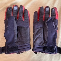 バイク用グローブ XL KOMINE コミネ 黒／赤の画像