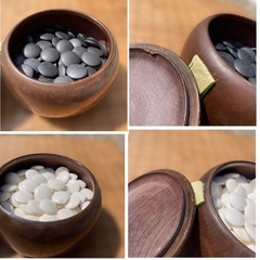 木製囲碁盤セットの画像