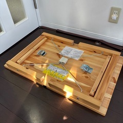 【説明書付】無印良品パイン材ローテーブルの画像