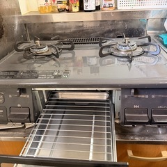 2口+グリル付きガスコンロの画像