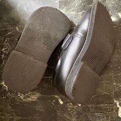 16cm ブラック　フォーマルシューズ　革靴　ローファー　の画像