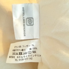 ホテルライクインテリア　フェザーピローの画像