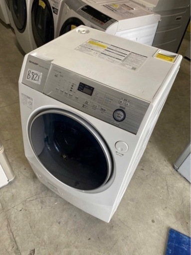 NO B821?福岡市内配送設置無料✨?ES-H10C-WL ドラム式洗濯乾燥機 ホワイト系 [洗濯10.0kg /乾燥6.0kg /