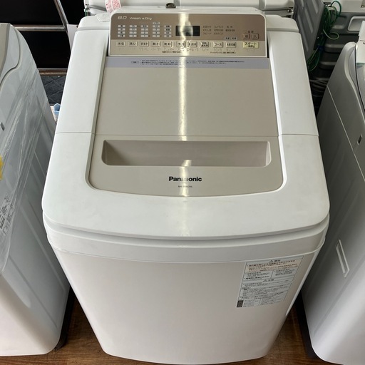 【軽トラ無料貸し出し】　取れに来れる方限定 縦型洗濯乾燥機 Panasonic
