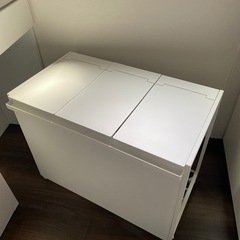 分別ダストワゴン タワー / 蓋付き / 目隠し /3分別 / 45L ］山崎実業 towerの画像