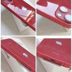 【SIMフリー 】iPhone13mini RED 128GB  本体と付属品　iFace, 電源アダプタ, SONYモバイルバッテリー等付属品多数　すぐ使えます‼︎の画像