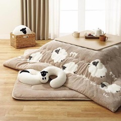 こたつ毛布　ニトリ こたつ掛布団 ヒツジ 長方形 約190×240cm 羊 こたつ布団の画像