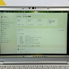 JC0350　極美品 16GB レッツノート CF-SV9 超軽量 Office パナソニック　office2024　ノートパソコンの画像