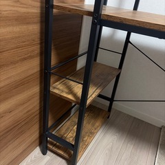 山善 PCデスク 棚左右両対応　3/22引取歓迎の画像