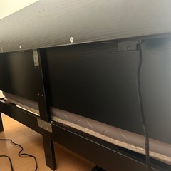 美品　ダブルベッド（マットレス•引出し付き）の画像