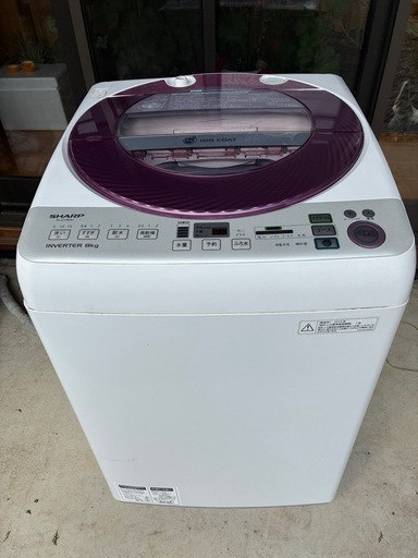 SHARP洗濯機　2013年製　容量8kg 　　